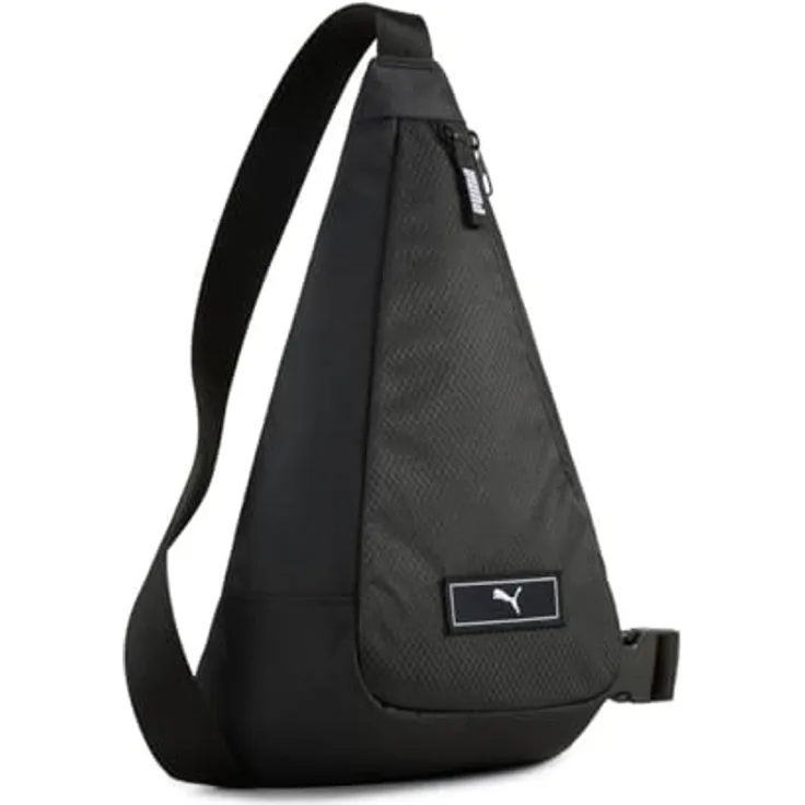PUMA Umhängetasche PUMA Deck 4L, Schultertasche für Erwachsene mit gepolsterter Rückseite und verstellbarem Schulterriemen, Schwarz