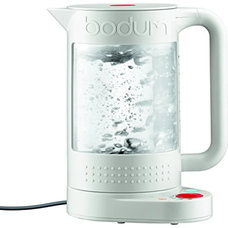 Bodum 11659-913EURO Bistro Elektrischer kocher, doppelwandig mit Temperaturregelung Kunststoff 19.5 x 23 x 26.5 cm, weiß – Bild 2