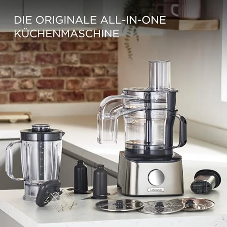 Kenwood FDM304SS MultiPro Compact Foodprozessor mit Direktantrieb, 800W, 2,1L, silber – Bild 9