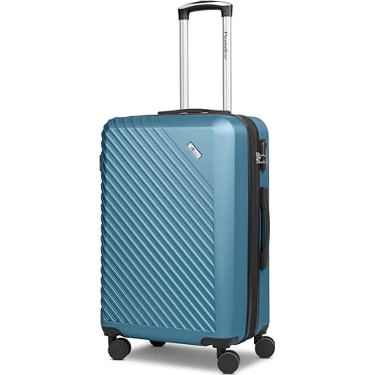 Check in Paradise 2.0 Trolley, mittelgroßer Koffer 44,5 x 27 x 68 cm, erweiterbar, aus stoßfestem ABS, mit Teleskopgriff, 74 Liter, für Damen und Herren – Bild 1