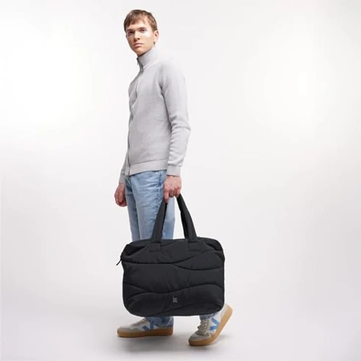 GOT BAG Everyday Bag Wavy Puffer Shopper Tasche, 48 cm, schwarz, 100% Nylon – Bild 6