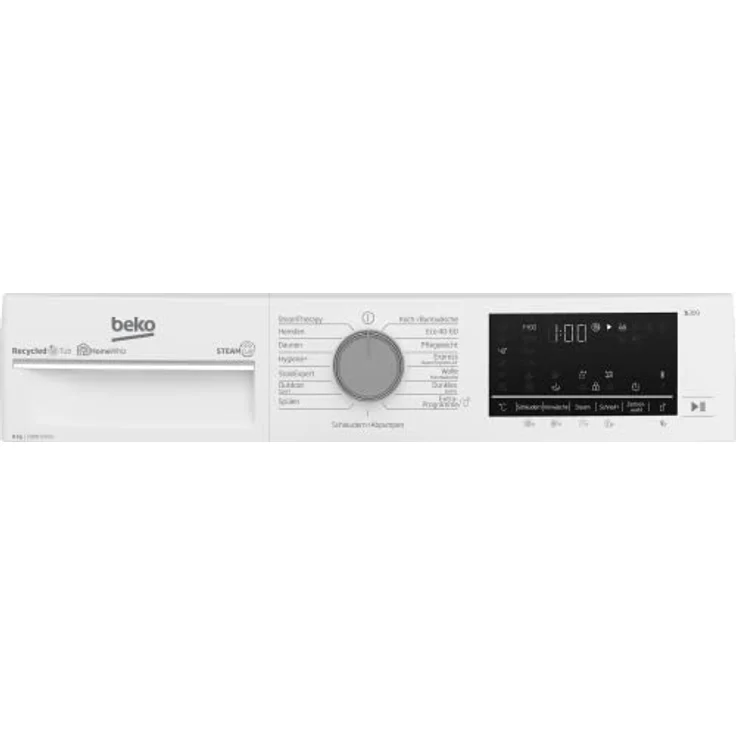 Beko B5WFU584135W, Frontlader-Waschmaschine, A, Fassungsvermögen 8 kg, Standgerät, Breite 60 cm – Bild 10