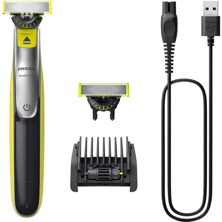 Philips Elektrorasierer mit Technische Daten WEEE-Reg.-Nr. DE , 95680526, in Grün/Schwarz – Bild 1