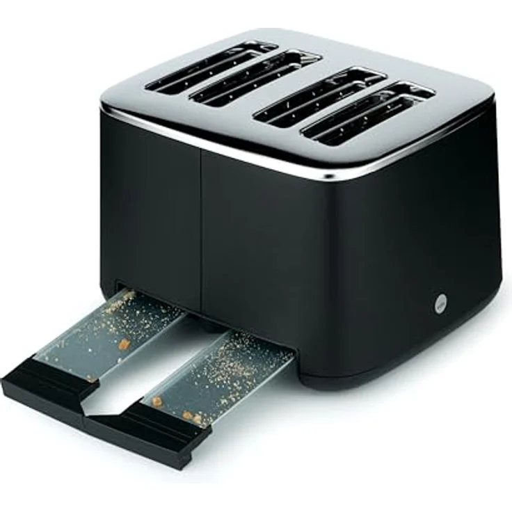 Wilfa Toaster FAMILY I 1.600 W I 7 Bräunungsstufen I 4 Toasts gleichzeitig I Auftau- & Aufwärmfunktion I inkl. Brötchenaufsatz (schwarz) – Bild 4