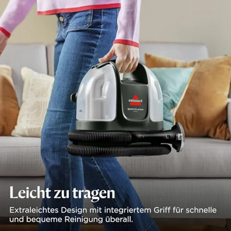 Bissell SpotClean Mini, Tragbarer Polsterreiniger mit Kabel, 12.000 Pa Saugleistung, ideal für schnelle Reinigungen im Auto, Boot und Sofa, 41491 – Bild 5
