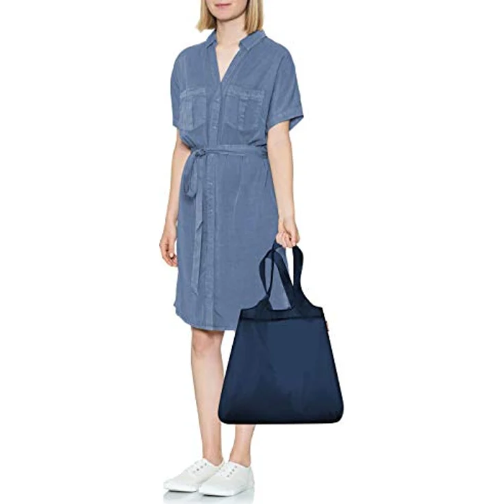 Reisenthel Mini Maxi Shopper, Einkaufstasche 43,5 cm, schwarz, faltbar, leicht, ideal für Einkäufe – Bild 3