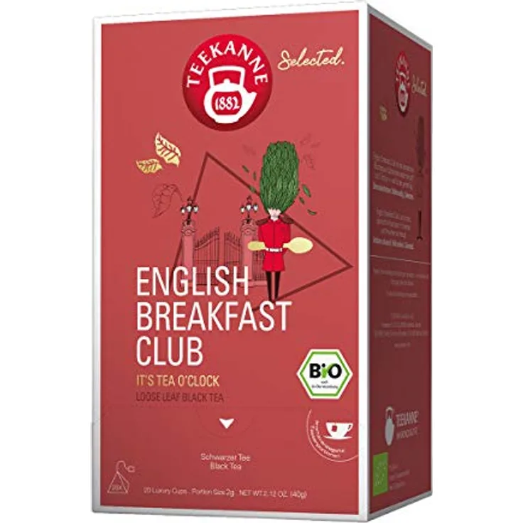 Teekanne Selected Bio English Breakfast Club, 20 Luxury Cups