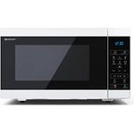 SHARP MS51EW Mikrowelle (Mikrowelle: 900W, 11 Leistungsstufen, Auftaufunktion, Abmessungen: 513x306x394cm), silber