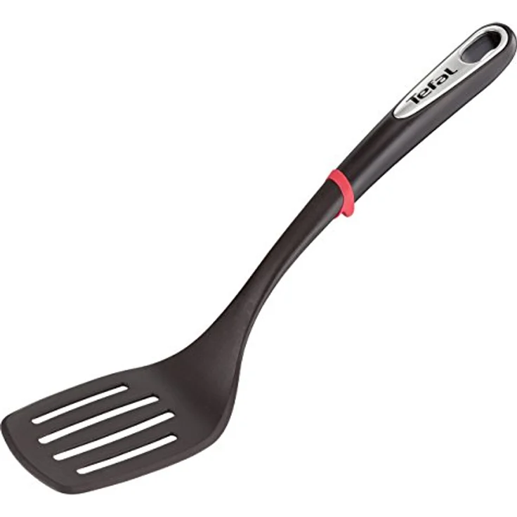 Tefal Ingenio K206S4 Küchenhelfer-Set | Suppenkelle, Gemüselöffel, Löffel, Bratwender | Kunststoff | Schwarz/Silber/Rot- 17,2 x 8,1 x 36 cm (LxBxH) – Bild 4