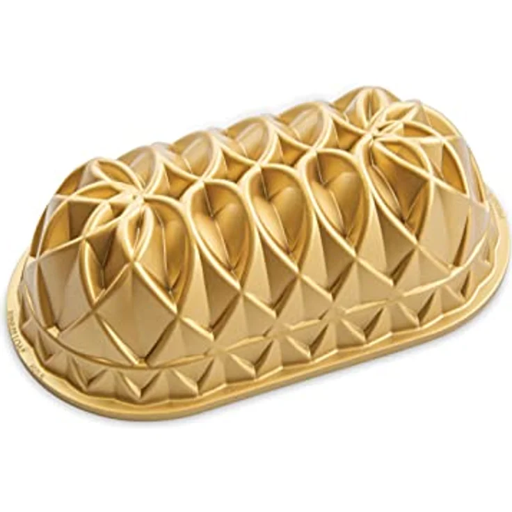 Nordic Ware Jubilee Cast Kastenform für 6 Tassen, Gold – Bild 2