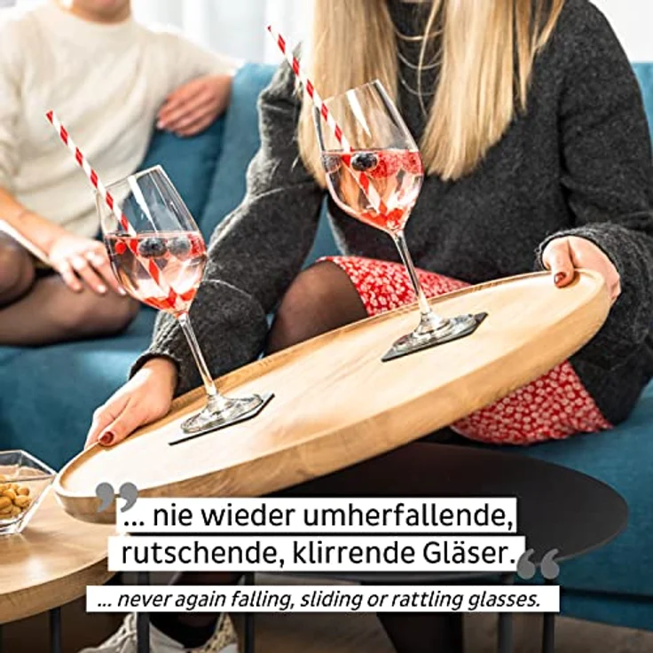 Silwy Untersetzer mit integrierter Metallschicht, 2er-Set – Bild 4