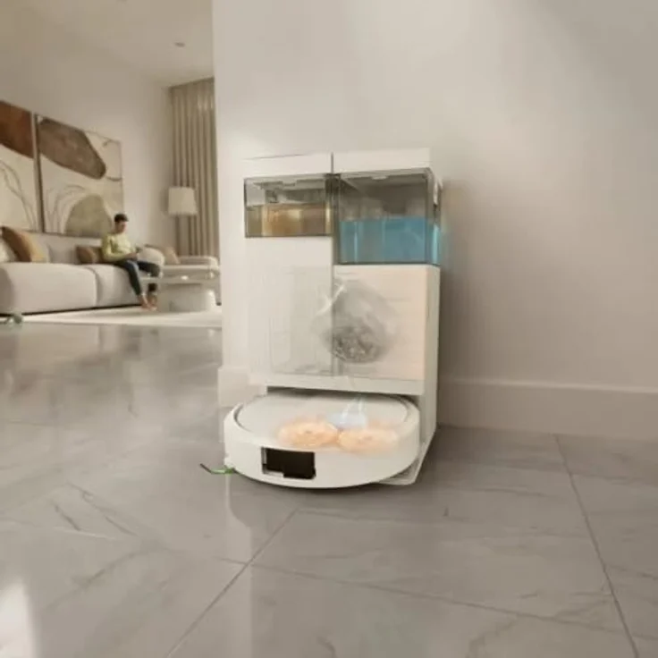 iRobot Roomba Combo Plus 575, Roboter Staubsauger mit 25.000 Pa Saugleistung, Wischfunktion und selbstreinigender Station, Weiß – Bild 9