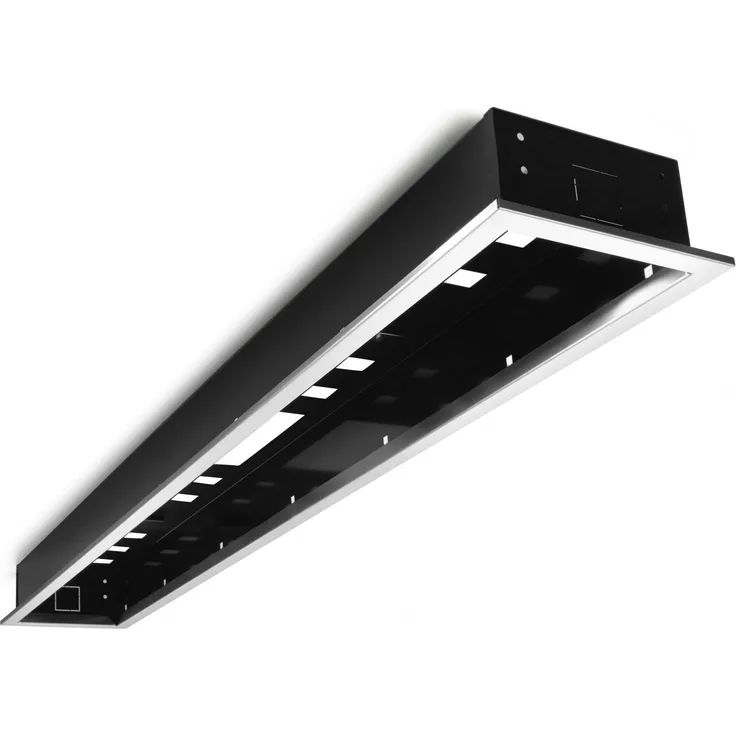 HEATSTRIP Einbaurahmen für 2400 Watt Wärmestrahler, rostfreies Gehäuse zur eleganten Deckenintegration, 147 x 28 x 12,5 cm