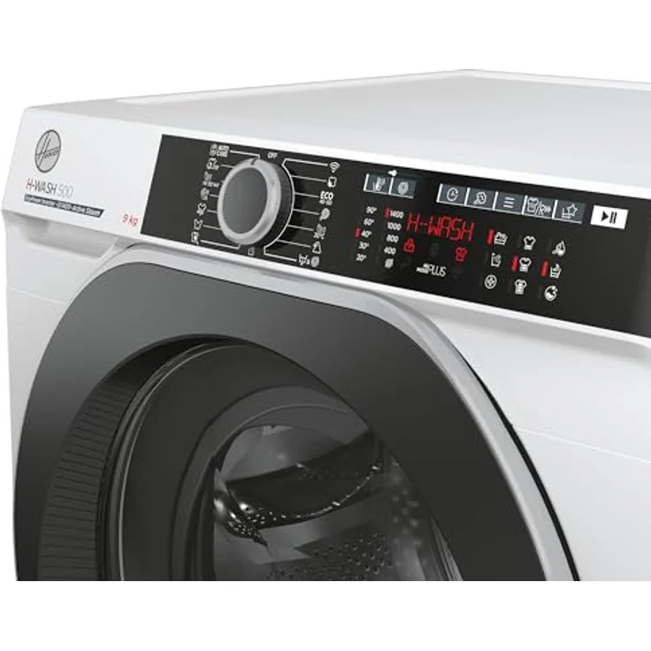 Hoover H-WASH 500 HWE 49AMBS/1-S Waschmaschine / 9 kg/Klasse A/Eco-Power Inverter Motor/Bügelerleichterung/ActiveSteam Dampf-Funktion/Wi-Fi – Bild 4