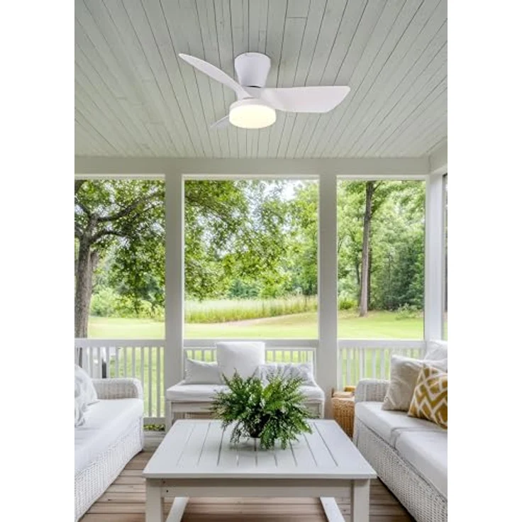 RL LIVE YOUR LIGHT Randers R64412131, LED Deckenventilator mit Beleuchtung in Weiß matt, 6 Geschwindigkeiten, Sommer- und Winterbetrieb, Fernbedienung, Dimmer, Timer, Nachtlicht, lichtfarben regelbar – Bild 5