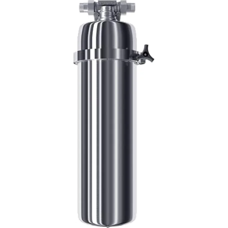 Aquaphor Viking 300, Edelstahl-Filtergehäuse für heißes und kaltes Wasser aus 100% V4A, 3/4"AG, Druckbeständig bis 0,63 MPa, für industrielle und private Anwendungen
