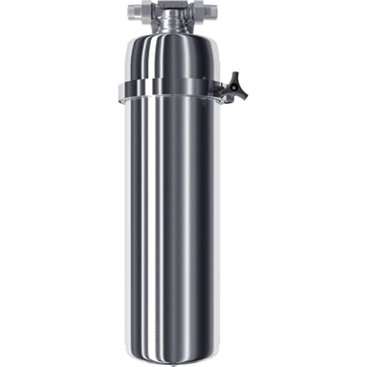 Aquaphor Viking 300, Edelstahl-Filtergehäuse für heißes und kaltes Wasser aus 100% V4A, 3/4"AG, Druckbeständig bis 0,63 MPa, für industrielle und private Anwendungen – Bild 1