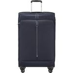 Samsonite Popsoda - Spinner L Erweiterbar Koffer, TSA-geprüft, 78 cm, 105/112.5 L, Blau (Dark Blue)