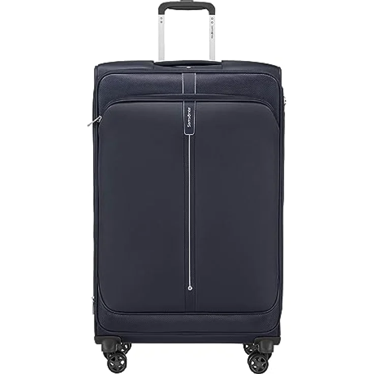 Samsonite Popsoda - Spinner L Erweiterbar Koffer, TSA-geprüft, 78 cm, 105/112.5 L, Blau (Dark Blue) – Bild 1