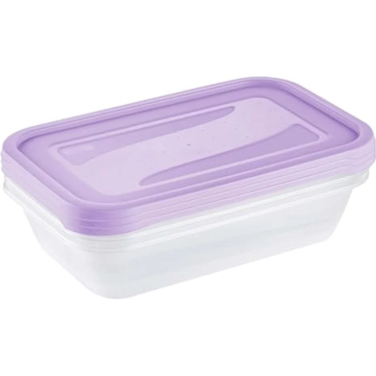keeeper fredo fresh Frischhaltedosenset, 3-teilig, 3 x 2,4 l, lebensmittelecht, violett – Bild 3