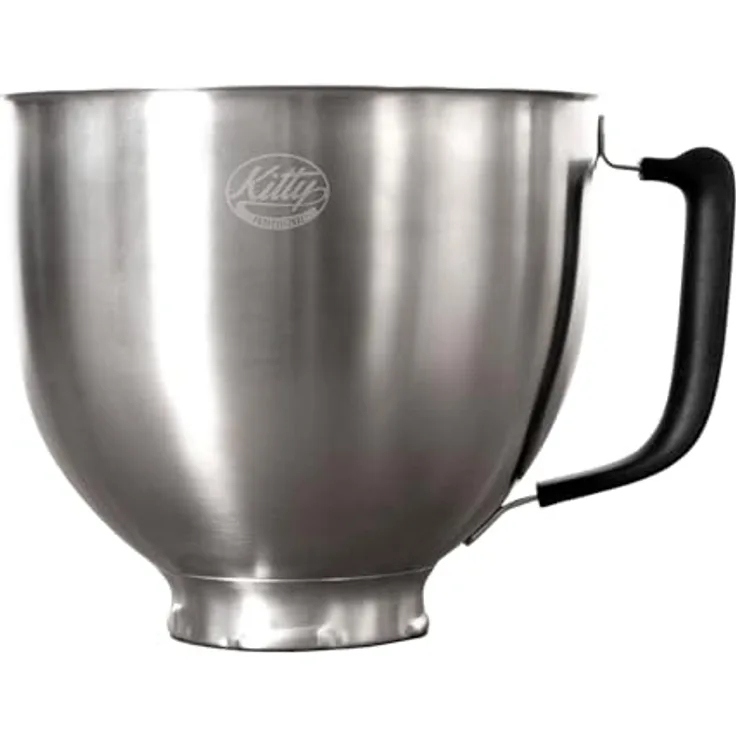 Kitty Professional Edelstahl Rührschüssel Super Bowl mit Messskalen, spülmaschinenfest, Brushed Steel