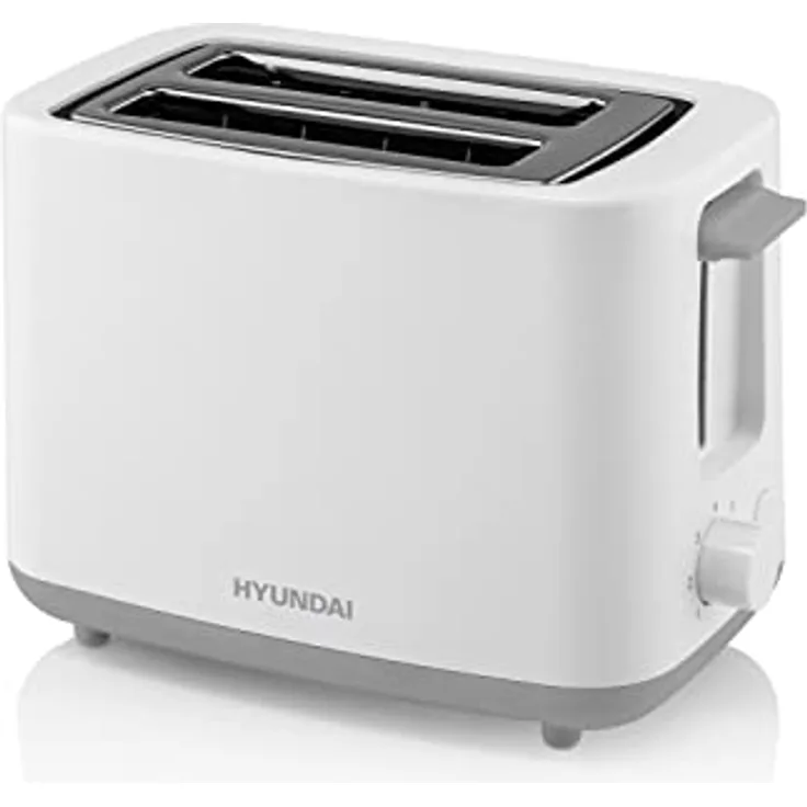 HYUNDAI Toaster TO261 I 700 W I 2 Scheiben I 7 Stufen I Krümelschublade I Stopfunktion I Gleichmäßiges Toasten