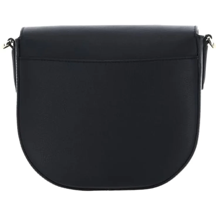 Hugo Boss Alyce Flap BM, elegante Saddle Bag aus genarbtem Rindsleder, schwarz, 21 x 8 x 19 cm – Bild 3