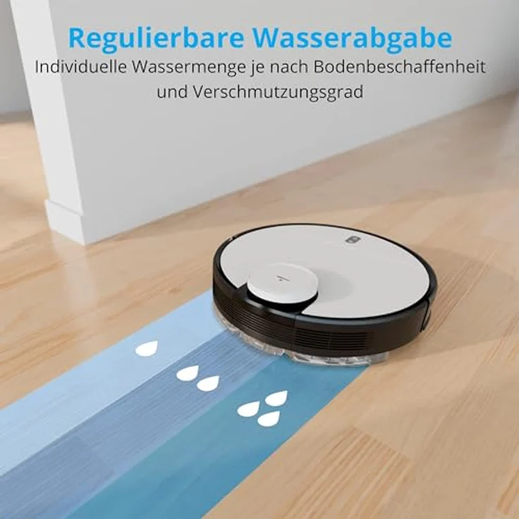 Medion MD X40 SW 20040 Saugroboter, 110 min Akkubetrieb, App- und Sprachsteuerung, weiß – Bild 6