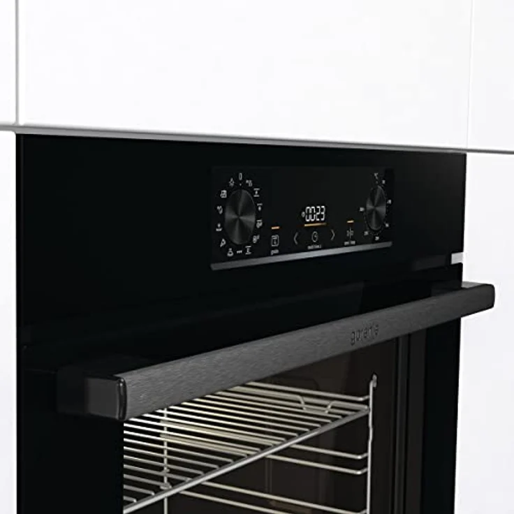 Gorenje OptiBake BOS6737 E02B Einbau-Backofen / 77L / AquaClean/Heißluft/ExtraSteam/AirFry/PerfectGrill/Pizzamode 300°C/Schwarz – Bild 4
