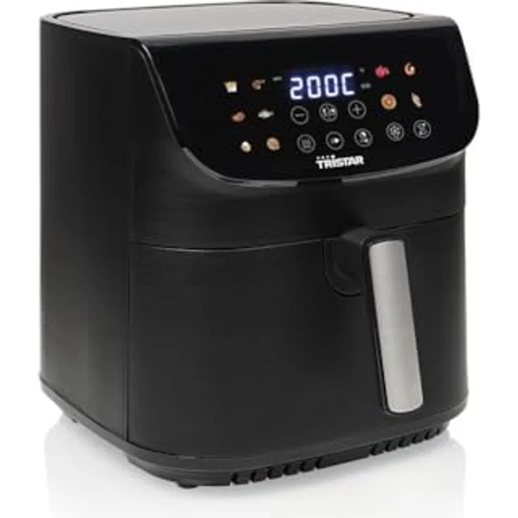 Tristar FR-9073, Heißluftfritteuse mit 9 l Volumen, 1800 W Leistung, 12 Voreinstellungen, LED-Touchscreen, 30 °C - 200 °C, 240 Minuten Timer – Bild 1