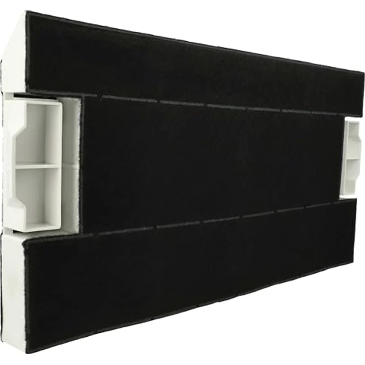 vhbw 2x Aktivkohlefilter kompatibel mit Neff D4972X0/05, D4982X0, D4983X0MC/01, D4972X0/04 - ersetzt LZ45500, DHZ4550, DHZ4555, schwarz, 39,8 x 19,6/17,4 x 2,9 cm – Bild 3