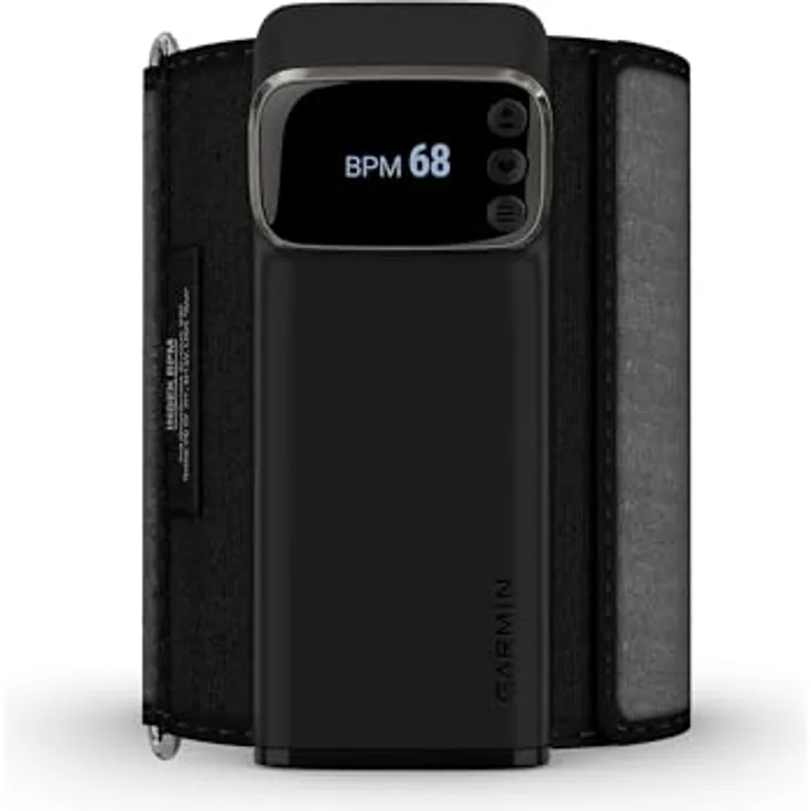 Garmin, Index BPM smartes Oberarm-Blutdruckmessgerät, medizinisch zertifiziert, Oberarm, WLAN-Synchronisation