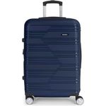 Gabol Uyiko - 4-Rollen-Trolley M 65.5 cm erw. Azul Marino, Koffer mit 75 Liter Volumen aus Polypropylen