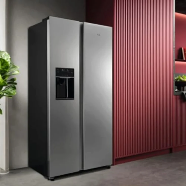 AEG ORX9V351DU Side by Side Kühlschrank, 1770 mm, 572 L, TwinTech® mit NoFrost, Edelstahl-Look mit grauen Seiten – Bild 5