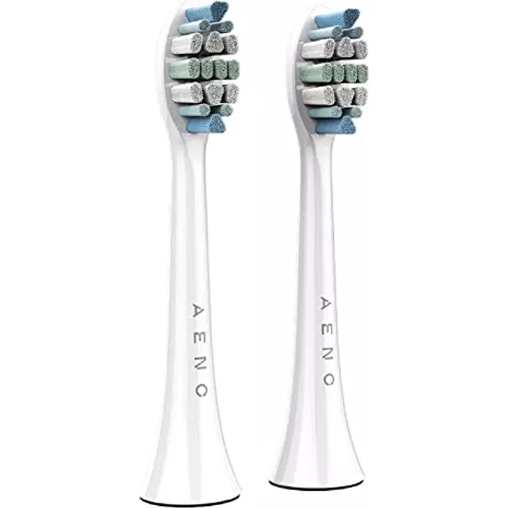 AENO Schallzahnbürsten Ersatzköpfe 2 Stück für ADB0003, ADB0005, ADB0004, ADB0006, weiß
