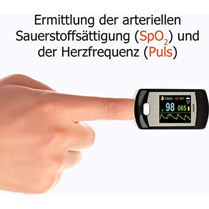 Pulsoximeter PULOX PO-300 mit Farbdisplay und Alarm, inkl. Software für Langzeitaufnahme – Bild 4
