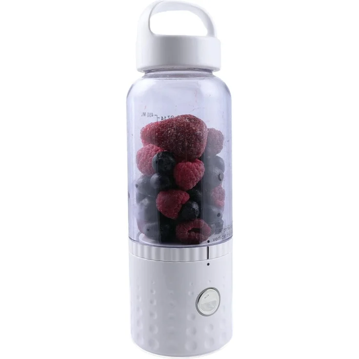 Vitaliano tragbarer Smoothie Maker to go, 500ml, wechselbare Flasche, USB, spülmaschinenfest, leichter Mixer, Standmixer, Weiss – Bild 1