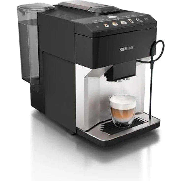 Siemens EQ500 TP511R01, Kaffeevollautomat mit CoffeeSelect Display, integriertem Milchsystem und Aromadouble Shot, Schwarz – Bild 4