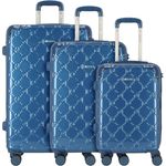 Pierre Cardin Koffer, 4 Rollen Kofferset 3-teilig, 99 l XL, Schwarz