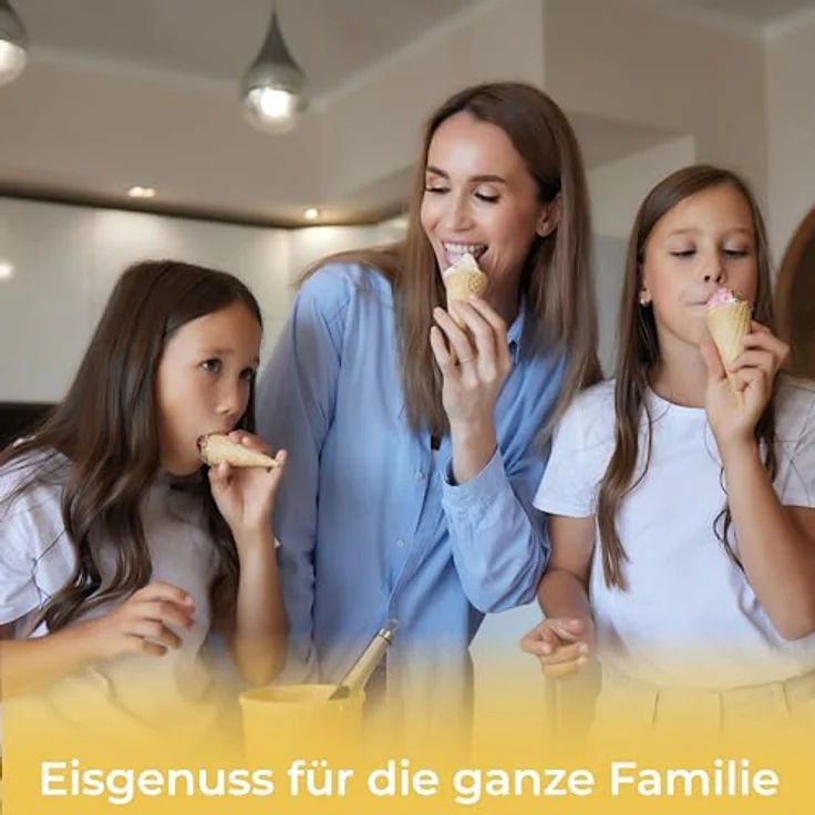 KLAMER 2-in-1 Eismaschine & Joghurtbereiter, 2 L, 220 W mit Edelstahl-Gehäuse, selbstkühlendem Kompressor und Konsistenzsteuerung – Bild 5