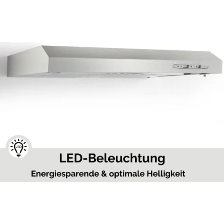 PKM UBH5000H2, Motorhaube, Standard, Breite: 60 cm, Tiefe: 46.5 cm, Absaugung und Rückführung (mit zusätzlichem Rückführungsset), Silber – Bild 5