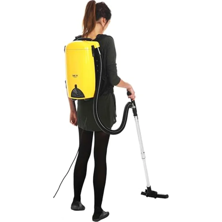MELISSA, 16420275 Rückenstaubsauger,Rucksack Staubsauger Rücken-Sauger-Wandsauger 899 Watt,mit Blas-Funktion, Gelb Schwarz, 25, 5 x 49 x 32 cm, W – Bild 4