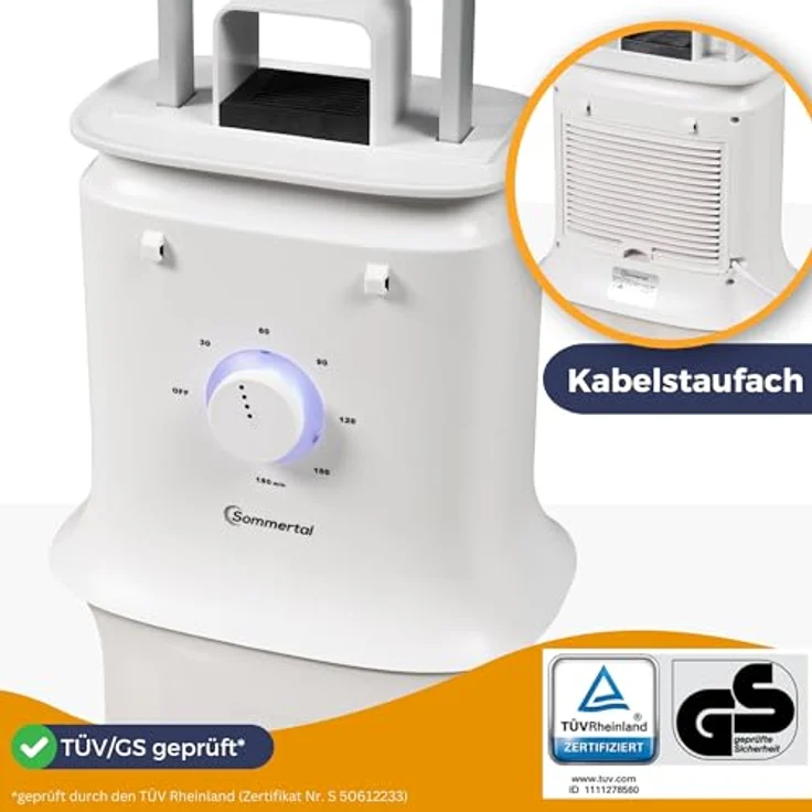 Sommertal Bügelpuppe Gentleman – Hemdenbügler & Bügelmaschine für Hemden, Blusen, T-Shirts, Hosen – Bügelautomat mit 2-in-1 Bügeln & Trocknen Funktionen – effiziente Bügelhilfe – Bild 3