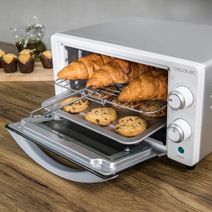 Cecotec Bake&Toast 1090, Kleinbackofen mit 10 l Volumen und 1000 W Leistung, Weiss – Bild 4
