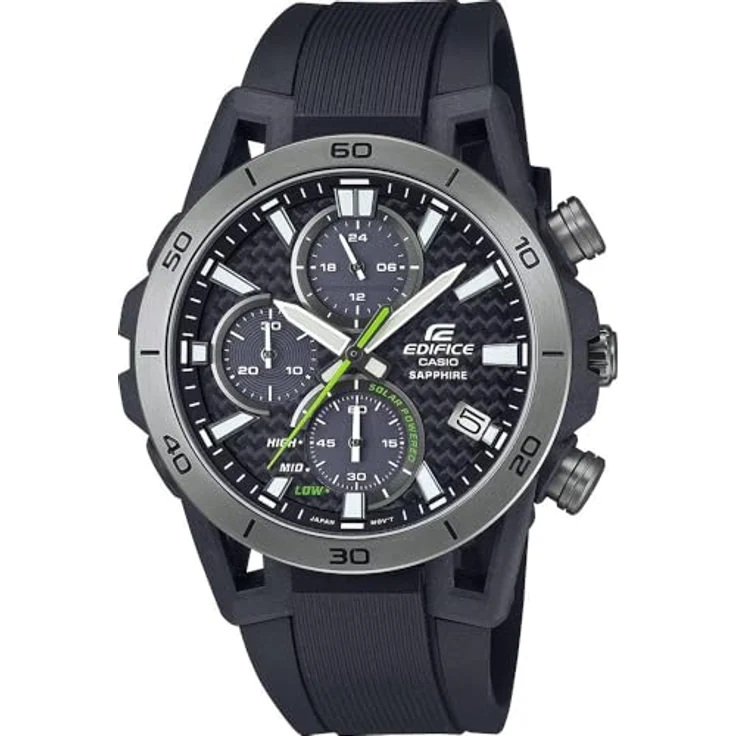 Casio Watch EFS-S640PB-1AVUEF, Sportliche Solaruhr mit Chronograph-Funktion, schwarz – Bild 1