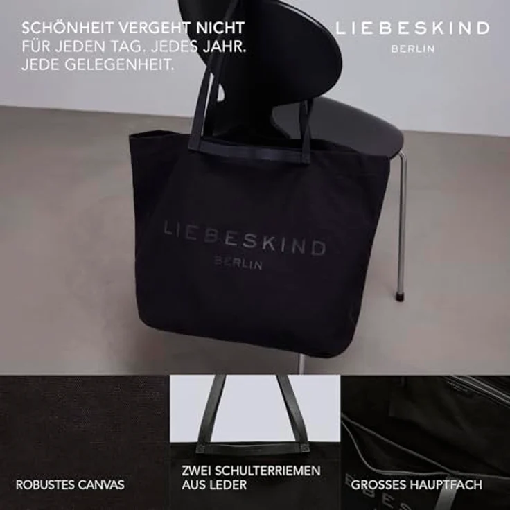Liebeskind Berlin Shopper Aurora AURORA POOL PRINT, Einkaufstasche mit Logoprägung, Textil, pool Farbe, 39x36x18 cm - Preisvergleich – Bild 4