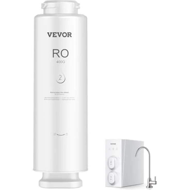 VEVOR Umkehrosmosesystem Ersatz 400 GPD, 9-stufiger Wasserfilter für SS-002, reduziert Blei, Chlor und Rost, langlebig für 24 Monate – Bild 1