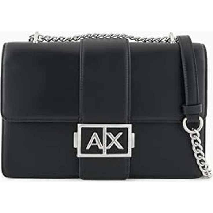 ARMANI EXCHANGE Umhängetasche Jodie, Polyester mit verstellbarem Trageriemen und Reißverschlussfächern, schwarz – Bild 1