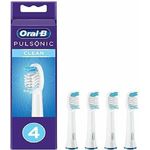 Oral-B Pulsonic Clean Aufsteckbürsten für Schallzahnbürsten, 4 Stück, effektive Plaqueentfernung, sanfte Reinigung