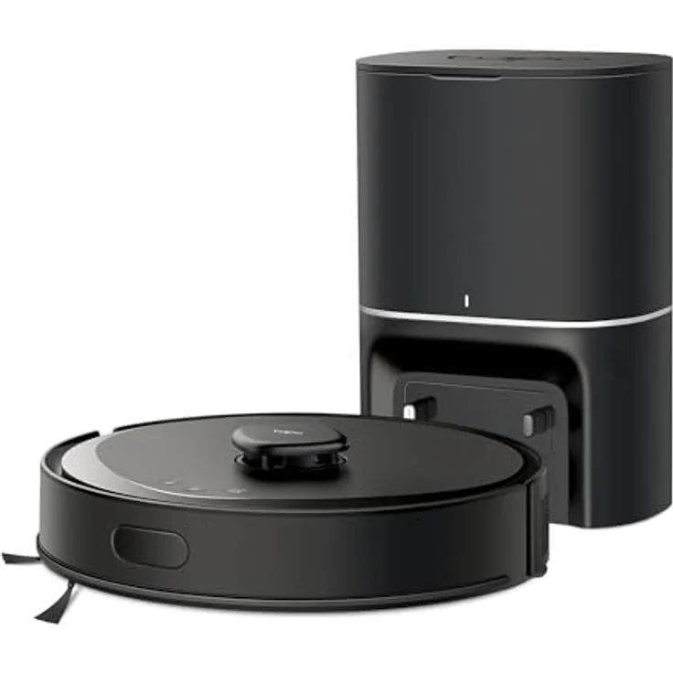 Tapo RV30 Max Plus Saugroboter mit Wischfunktion und automatischer Absaugstation, 5300Pa Ultra Starke Saugkraft, LiDAR+IMU Dual-Navigation, Alexa & Google Assistant Sprachsteuerung, APP